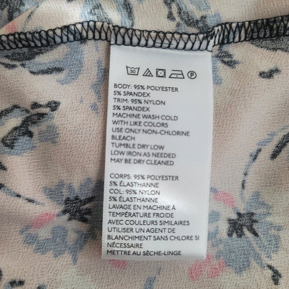 Kimchi Blue Pink Floral V-Neck Dress with Black Mesh - Picture 6 of 9